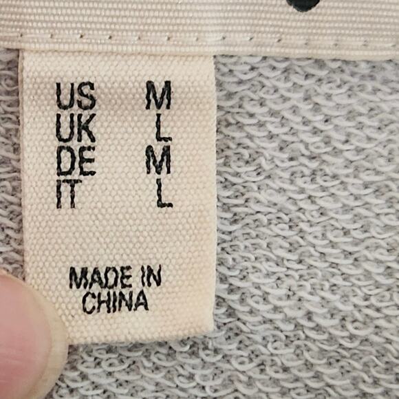 Peace Love World Pride French Terry Sweatshirt Hamptons Grey Medium A396367 EUC - Picture 15 of 16